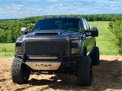 1 2015 F 350 Super Duty Ford Rough Country Suspension Lift 45in Arkon Off Road Alexander Black