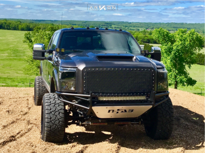1 2015 F 350 Super Duty Ford Rough Country Suspension Lift 45in Arkon Off Road Alexander Black