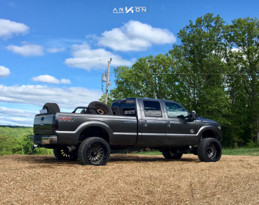 1 2015 F 350 Super Duty Ford Rough Country Suspension Lift 45in Arkon Off Road Alexander Black