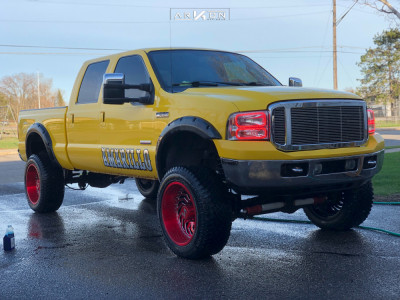 2006 Ford F-250 Super Duty - 22x12 -51mm - ARKON OFF-ROAD Crown Series Victory - Suspension Lift 6" - 35" x 12.5"