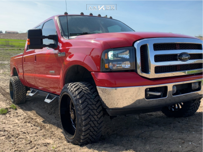1999 Ford F-250 Super Duty - 22x12 -51mm - ARKON OFF-ROAD Alexander - Leveling Kit - 33" x 12.5"