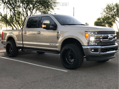 1 2017 F 250 Super Duty Ford Stock Level 2in Drop Rear Arkon Off Road Alexander Black