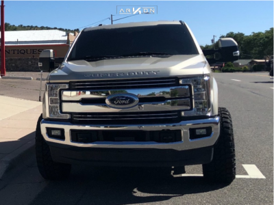 1 2017 F 250 Super Duty Ford Stock Level 2in Drop Rear Arkon Off Road Alexander Black