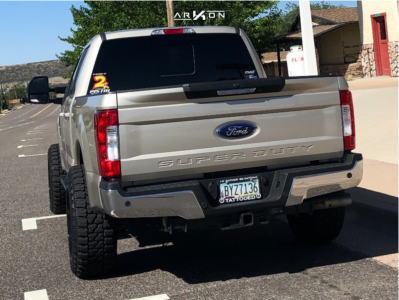 1 2017 F 250 Super Duty Ford Stock Level 2in Drop Rear Arkon Off Road Alexander Black