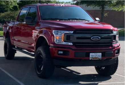 1 2018 F 150 Ford Bds Suspension Lift 4in Arkon Off Road Lincoln Black Milled