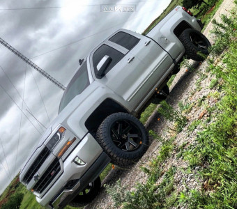 1 2017 Silverado 1500 Chevrolet Motofab Suspension Lift 25in Arkon Off Road Lincoln Machined Black