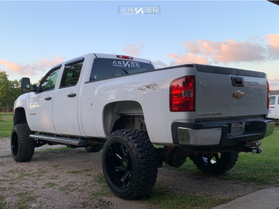 1 2007 Silverado 2500 Hd Classic Chevrolet Full Throttle Suspension Lift 7in Arkon Off Road Lincoln Black