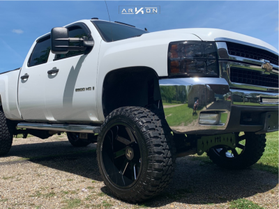 1 2007 Silverado 2500 Hd Classic Chevrolet Full Throttle Suspension Lift 7in Arkon Off Road Lincoln Black