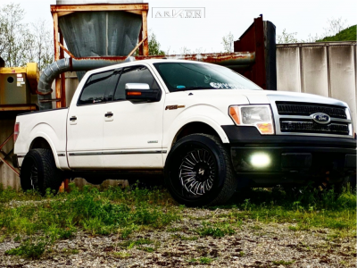 1 2012 F 150 Ford Stock Level 2in Drop Rear Arkon Off Road Alexander Black