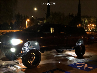 1 2005 Ram 2500 Dodge Custom Suspension Lift 8in Arkon Off Road Caesar Machined Black