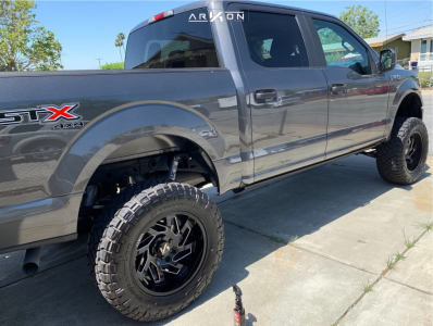 1 2018 F 150 Ford Readylift Suspension Lift 7in Arkon Off Road Cleopatra Black