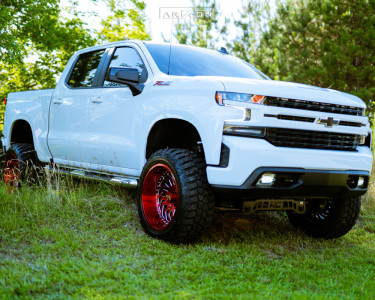 1 2019 Silverado 1500 Chevrolet Rough Country Suspension Lift 6in Arkon Off Road Crown Series Victory Red