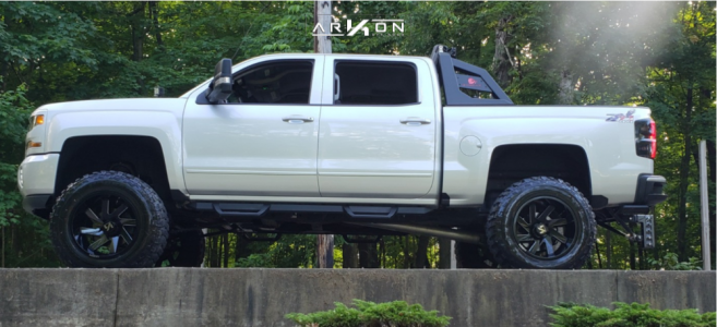1 2017 Silverado 1500 Chevrolet Mcgaughys Suspension Lift 9in Arkon Off Road Lincoln Black