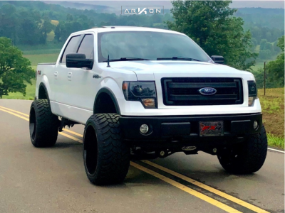 2014 Ford F-150 - 24x14 -81mm - ARKON OFF-ROAD Crown Series Victory - Suspension Lift 4.5" - 35" x 13.5"