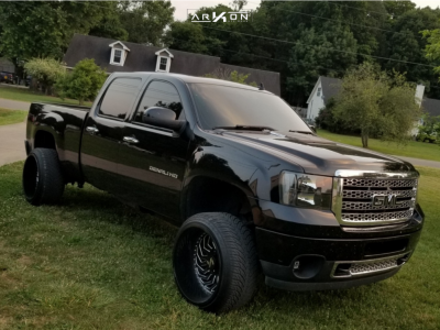 2012 GMC Sierra 2500 HD - 24x14 -81mm - ARKON OFF-ROAD Crown Series Victory - Leveling Kit - 305/35R24