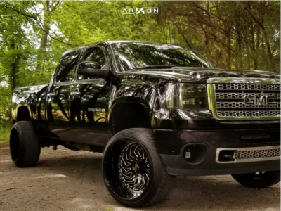 1 2012 Sierra 2500 Hd Gmc Rough Country Leveling Kit Arkon Off Road Crown Series Victory Machined Black
