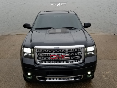 1 2012 Sierra 2500 Hd Gmc Rough Country Leveling Kit Arkon Off Road Crown Series Victory Machined Black