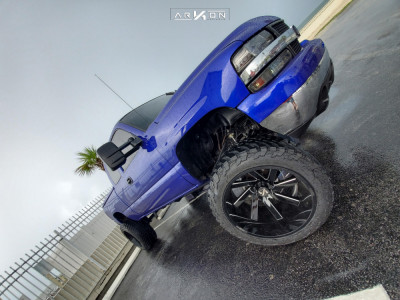 1 2002 Silverado 1500 Chevrolet Full Throttle Suspension Lift 9in Arkon Off Road Lincoln Black