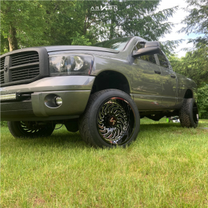 1 2006 Ram 2500 Dodge Stock Leveling Kit Arkon Off Road Crown Series Victory Black Milled