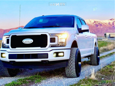 1 2018 F 150 Ford Fabtech Suspension Lift 25in Arkon Off Road Alexander Black