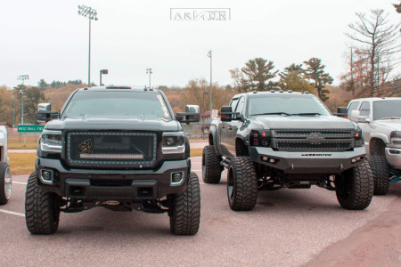 1 2011 Silverado 2500 Hd Chevrolet Readylift Suspension Lift 8in Arkon Off Road Crown Series Victory Machined Accents