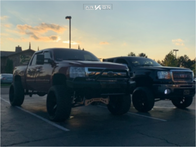 1 2008 Silverado 1500 Chevrolet Mcgaughys Suspension Lift 9in Arkon Off Road Lincoln Machined Black