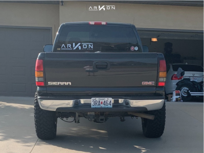 1 2004 Sierra 1500 Gmc Rough Country Suspension Lift 6in Arkon Off Road Lincoln Black