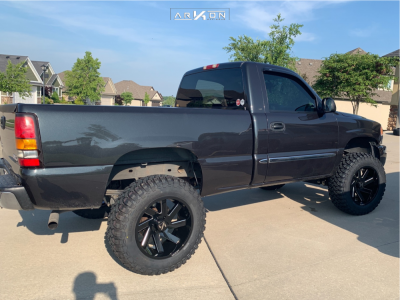 1 2004 Sierra 1500 Gmc Rough Country Suspension Lift 6in Arkon Off Road Lincoln Black