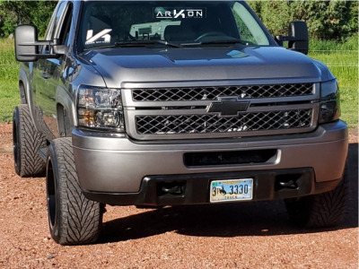 1 2013 Silverado 2500 Hd Chevrolet Stock Stock Arkon Off Road Cleopatra Black Milled
