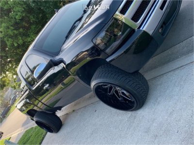 1 2010 Silverado 1500 Chevrolet Rough Country Suspension Lift 35in Arkon Off Road Cleopatra Black
