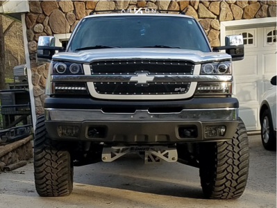 1 2004 Silverado 1500 Chevrolet Mcgaughys Suspension Lift 7in Arkon Off Road Alexander Black