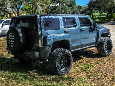 1 2006 H3 Hummer Wulf S Suspension Lift 3in Arkon Off Road Alexander Black