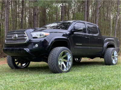 1 2017 Tacoma Toyota Supreme Leveling Kit Arkon Off Road Lincoln Chrome