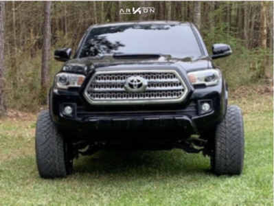 1 2017 Tacoma Toyota Supreme Leveling Kit Arkon Off Road Lincoln Chrome