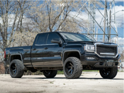 1 2016 Sierra 1500 Gmc Rough Country Leveling Kit Arkon Off Road Lincoln Black