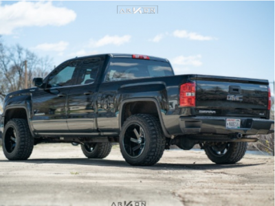 1 2016 Sierra 1500 Gmc Rough Country Leveling Kit Arkon Off Road Lincoln Black