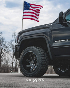 1 2016 Sierra 1500 Gmc Rough Country Leveling Kit Arkon Off Road Lincoln Black