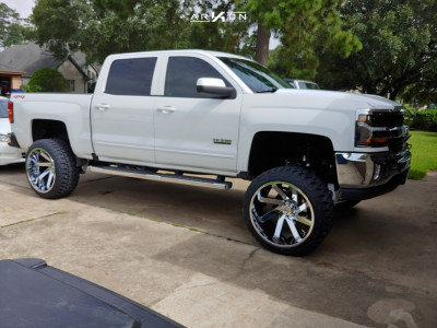 1 2018 Silverado 1500 Chevrolet Mcgaughys Suspension Lift 9in Arkon Off Road Lincoln Chrome