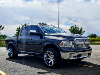 2015 Ram 1500 - 22x12 -51mm - ARKON OFF-ROAD Lincoln - Stock Suspension - 33" x 12.5"