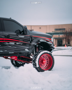 1 2019 F 350 Super Duty Ford Bds Suspension Lift 8in Arkon Off Road Crown Series Victory Red