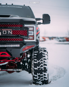 1 2019 F 350 Super Duty Ford Bds Suspension Lift 8in Arkon Off Road Crown Series Victory Red