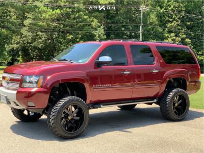 1 2008 Suburban Chevrolet Rough Country Suspension Lift 75in Arkon Off Road Lincoln Black