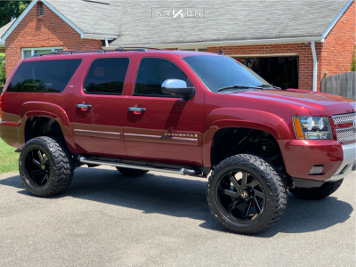 1 2008 Suburban Chevrolet Rough Country Suspension Lift 75in Arkon Off Road Lincoln Black
