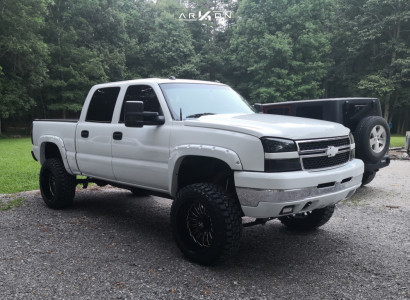 1 2004 Silverado 1500 Chevrolet Rough Country Suspension Lift 6in Body 3in Arkon Off Road Alexander Black