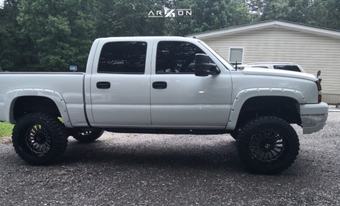 1 2004 Silverado 1500 Chevrolet Rough Country Suspension Lift 6in Body 3in Arkon Off Road Alexander Black