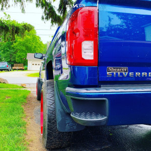 1 2017 Silverado 1500 Chevrolet Superlift Suspension Lift 35in Arkon Off Road Crown Series Victory Red