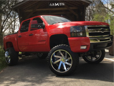 1 2009 Silverado 1500 Chevrolet Rough Country Suspension Lift 75in Arkon Off Road Lincoln Chrome