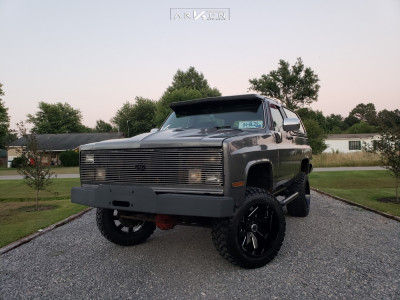 1 1984 K5 Blazer Chevrolet Rough Country Suspension Lift 4in Arkon Off Road Lincoln Machined Black