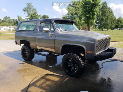 1 1984 K5 Blazer Chevrolet Rough Country Suspension Lift 4in Arkon Off Road Lincoln Machined Black