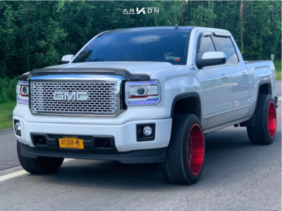 1 2014 Sierra 1500 Gmc Fab Tech Leveling Kit Arkon Off Road Crown Series Victory Red